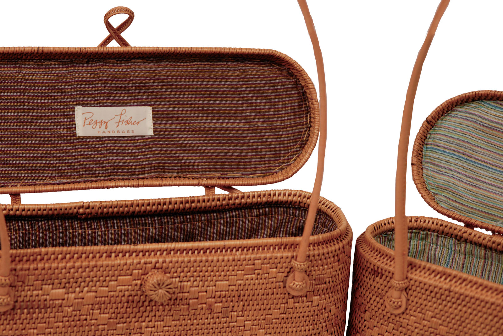 Peggy Fisher Beach Tote, Lidded
