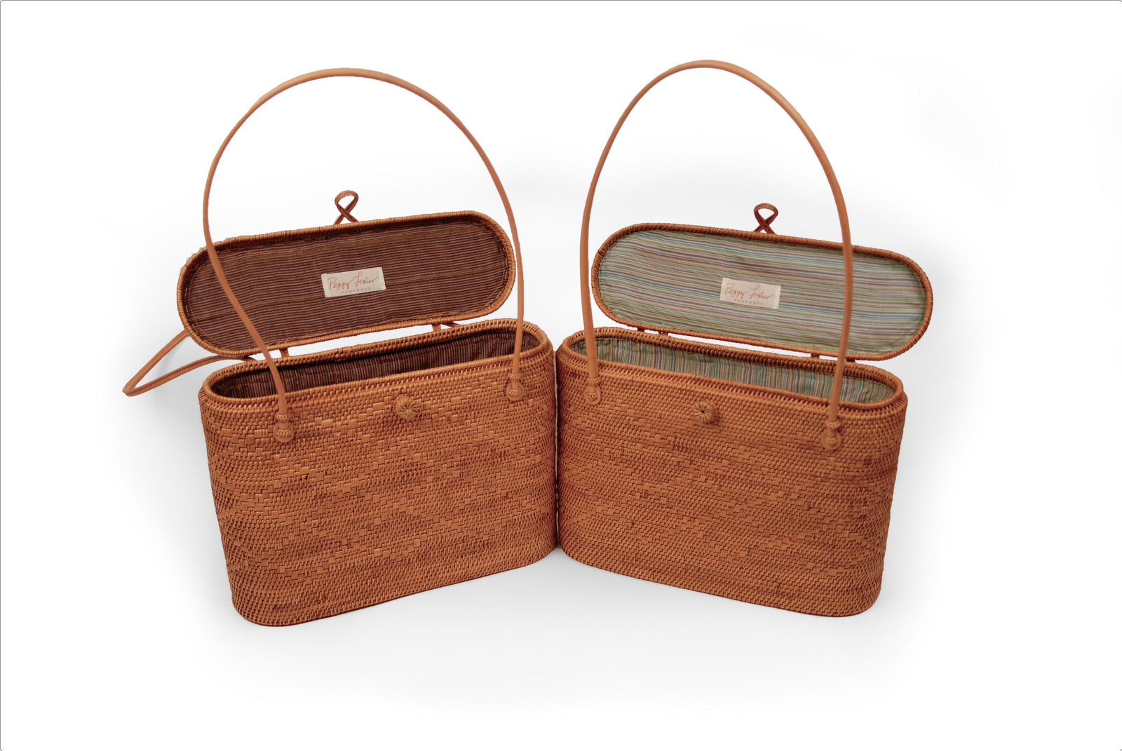 Peggy Fisher Beach Tote, Lidded