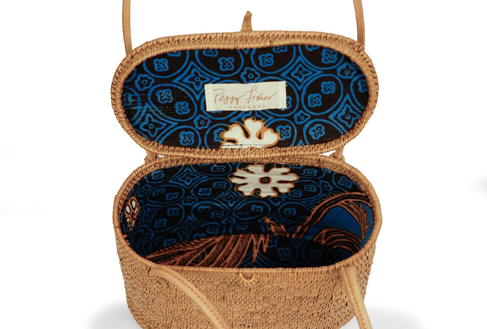 Peggy Fisher Wayan Tote Lidded Small