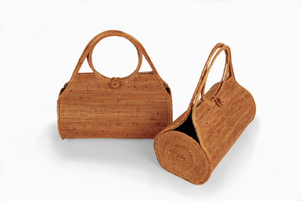 shizuka’s＆MARCHE DE SOEUR藤編みバスケットバッグ Peggy Fisher Sunrise – Hancock Baskets