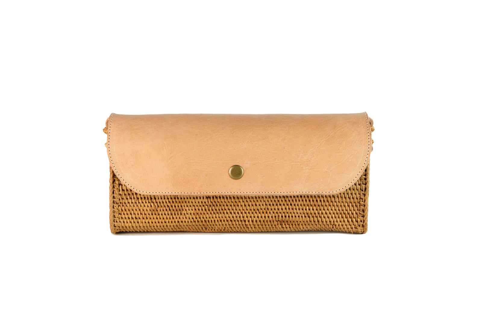 Peggy Fisher Clutch/ Shoulder Bag with Leather Flap