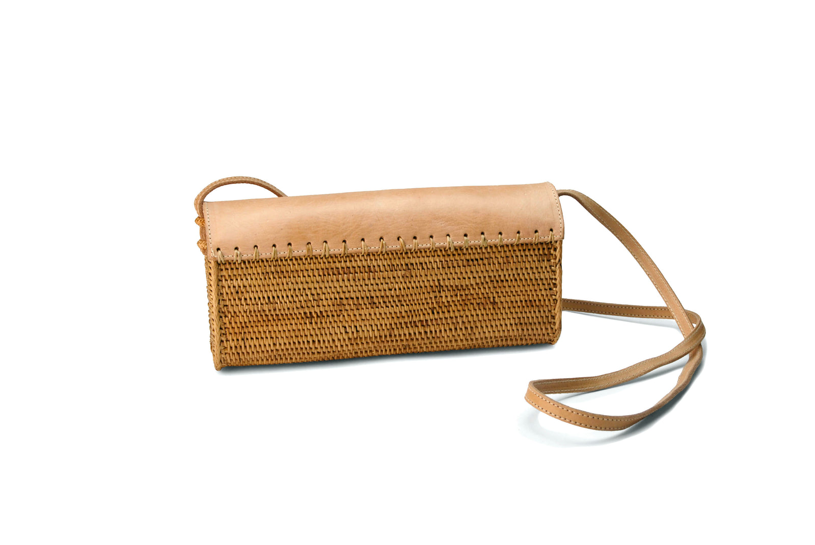 Peggy Fisher Clutch/ Shoulder Bag with Leather Flap