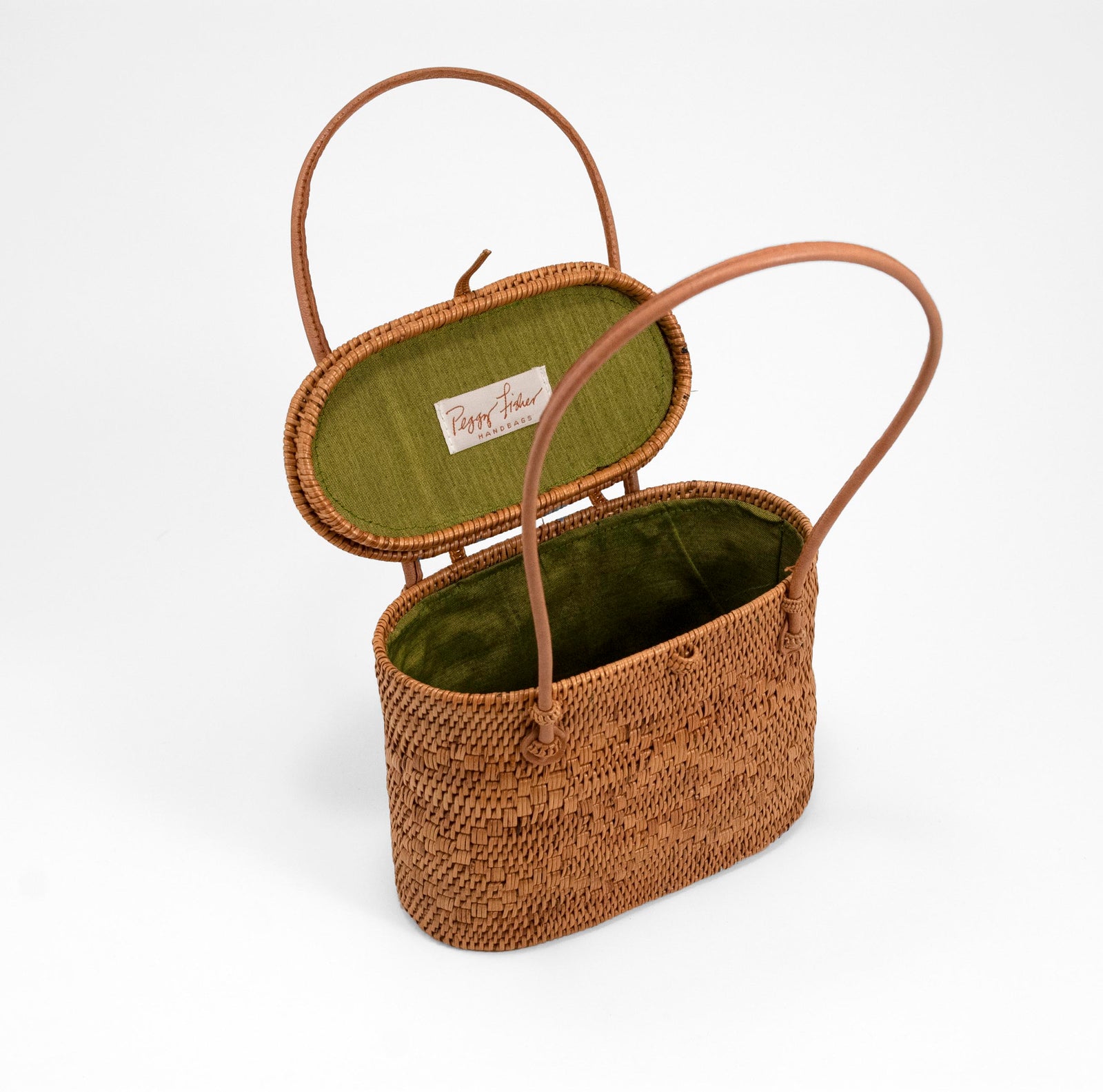 Peggy Fisher Wayan Tote Lidded Small