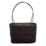 Peggy Fisher Black Lidded Tote